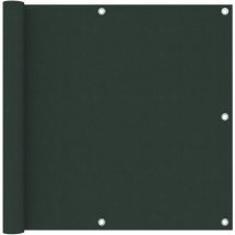 Ocxin - Furniture Limited - Écran de balcon Vert foncé 90x400 cm Tissu