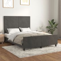 Furniture Limited - Estructura de cama sin colchón terciopelo