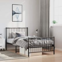 Furniture Limited - Estructura cama sin colchón con estribo metal