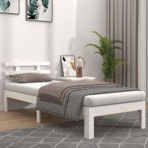 Furniture Limited - Estructura de cama sin colchón madera maciza