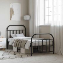 Maison Exclusive - Furniture Limited - Estructura cama sin colchón con estribo metal