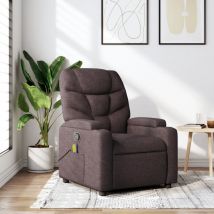 Furniture Limited - Fauteuil de massage inclinable Marron foncé T
