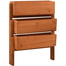 Furniture Limited - Fioriera Giardino Pieghevole Arancione