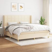 Furniture Limited - Giroletto a Molle con Materasso Crema 200x200