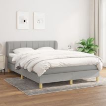 Furniture Limited - Giroletto a Molle con Materasso Grigio Chiaro