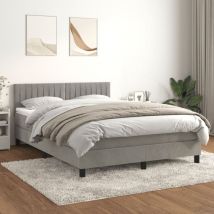 Furniture Limited - Giroletto a Molle con Materasso Grigio Chiaro