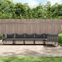 Furniture Limited - Juego de muebles de jardín 6 pzas cojines