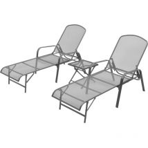 Maison Chic - Furniture Limited - Lettini Prendisole 2 pz con Tavolino in