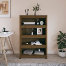 Furniture Limited - Libreria Marrone ambra 80x35x126 cm in Legno
