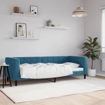 Jinlefu - Furniture Limited - Lit de repos sans matelas bleu 80x200 cm