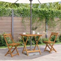 Lling - Furniture Limited - Mesa plegable de jardín de madera maciza de