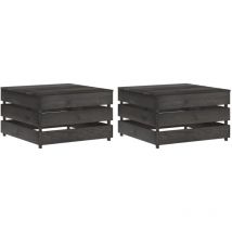 Kalisse - Furniture Limited - Mesas de palés para jardín 2 uds madera de