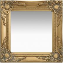 Prolenta Premium - Furniture Limited - Miroir mural style baroque 40x40 cm Doré