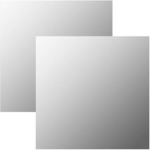 Prolenta Premium - Furniture Limited - Miroirs muraux 2 pcs 50x50 cm Carré Verre