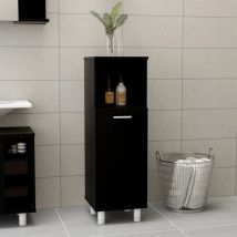 Furniture Limited - Mobile da Bagno Nero 30x30x95 cm in Legno
