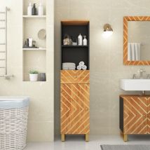 Furniture Limited - Mueble de baño madera maciza mango marrón