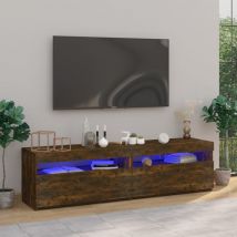 Prolenta Premium - Furniture Limited - Mueble de tv con luces led 2 uds roble