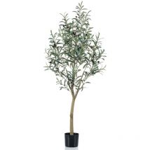 Furniture Limited - Olivier artificiel 140 cm en pot en plastique
