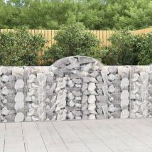 Furniture Limited - Paniers à gabions arqués 14 pcs 200x30x100/12