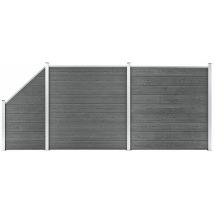 Prolenta Premium - Furniture Limited - Ensemble de clôture wpc 2 Carré + 1 Incliné