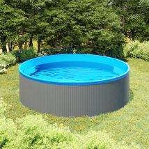 Furniture Limited - Piscina de chapoteo gris 350x90 cm