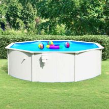 Furniture Limited - Piscine ronde avec parois en acier 460x120 cm