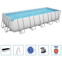 Furniture Limited - Piscine rectangulaire hors sol Power Steel