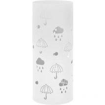 Porte-parapluie Design Parapluies Acier Blanc