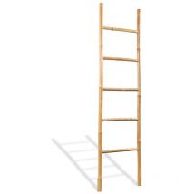 Furniture Limited - Échelle à serviettes 5 échelons Bambou 150 cm