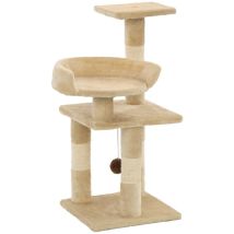 Lling - Furniture Limited - Rascador para gatos con postes de sisal 65 cm