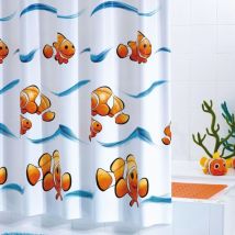 Furniture Limited - Rideau de douche Clown Vinyle 180x200 cm