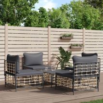 Maison Exclusive - Furniture Limited - Salon de jardin 5 pcs avec coussins