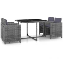 Prolenta Premium - Furniture Limited - Ensemble à manger d'extérieur 5pcs coussins