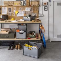 Curver - Furniture Limited - Scatola Portaoggetti Unibox xl 60L Grigia