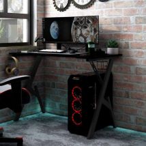 Prolenta Premium - Furniture Limited - Scrivania da Gaming con Gambe a y Nera