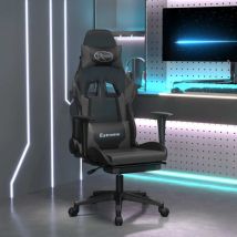 Prolenta Premium - Furniture Limited - Sedia da Gaming Massaggio Poggiapiedi Nero e
