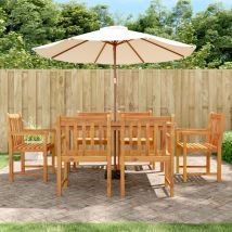 Furniture Limited - Sedie da Giardino 6 pz 56x55,5x90 cm Legno