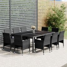 Prolenta Premium - Furniture Limited - Set Pranzo da Giardino 11pz in Polyrattan