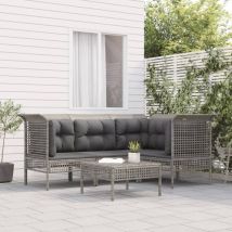 Furniture Limited - Set Divani da Giardino 5 pz con Cuscini in