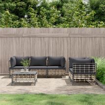 Furniture Limited - Set Divani da Giardino 6 pz con Cuscini