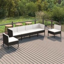 Prolenta Premium - Furniture Limited - Set Divani da Giardino 6 pz con Cuscini in