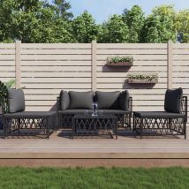 The Living Store - Furniture Limited - Set Salotto da Giardino 5 pz con Cuscini in