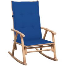 Happyshopping - Furniture Limited - Silla mecedora con cojín bambú