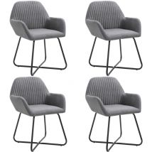 Prolenta Premium - Furniture Limited - Sillas de comedor giratorias 4 unidades tela