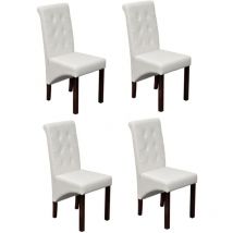 Homemiyn - Furniture Limited - Sillas de comedor 4 unidades cuero sintético
