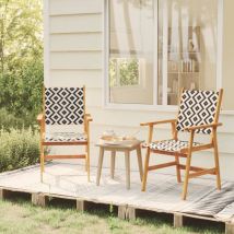Minkurow - Furniture Limited - Sillas de jardín 2 unidades madera maciza de