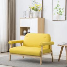 Bearsu - Furniture Limited - Sofá de 2 plazas de tela amarillo