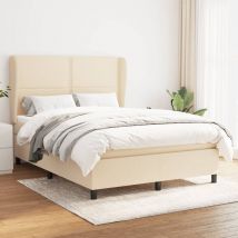 Furniture Limited - Sommier à lattes de lit avec matelas Crème 14