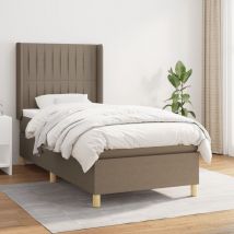 Furniture Limited - Sommier à lattes de lit avec matelas Taupe