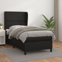 Maison Exclusive - Furniture Limited - Sommier à lattes de lit avec matelas Noir